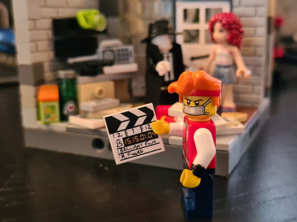 Winning minifigure story shot showing a clear action moment.